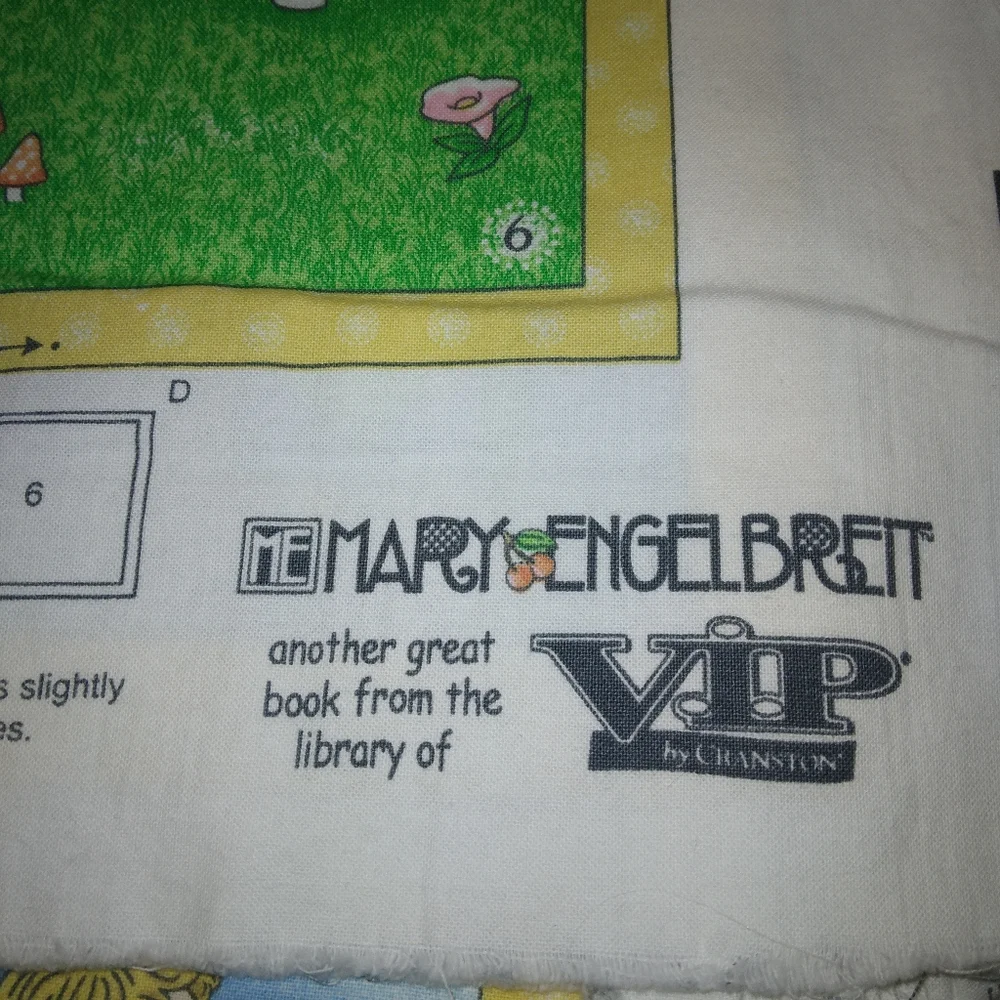 FABRIC Mary Engelbreit's Mother Goose Fabric Panel, new & Uncut, Adorable